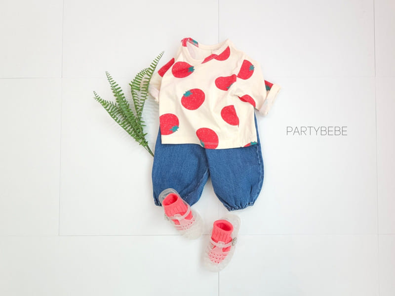 Party Kids - Korean Baby Fashion - #babyboutique - Tomato Tee - 4