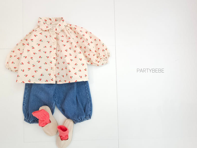 Party Kids - Korean Baby Fashion - #babyboutiqueclothing - Cherry Blouse - 2