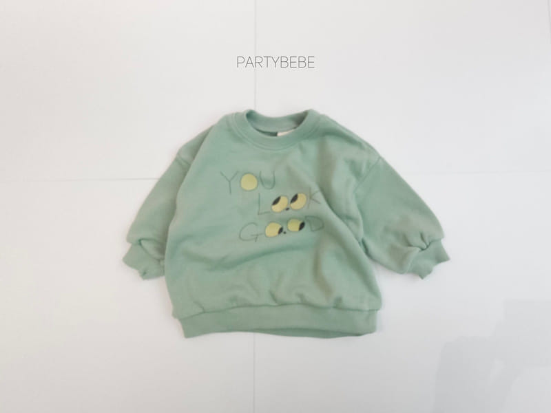 Party Kids - Korean Baby Fashion - #babyclothing - Eye Look Sweatshirt - 7