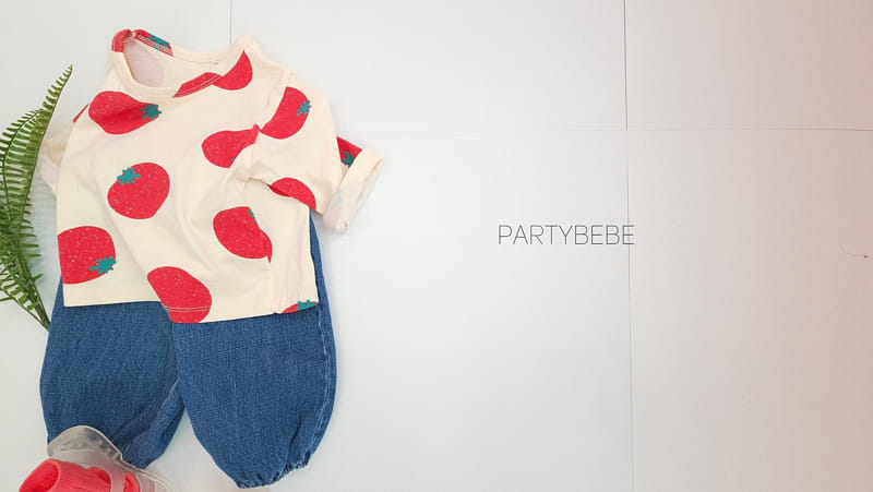 Party Kids - Korean Baby Fashion - #babyclothing - Tomato Tee - 5
