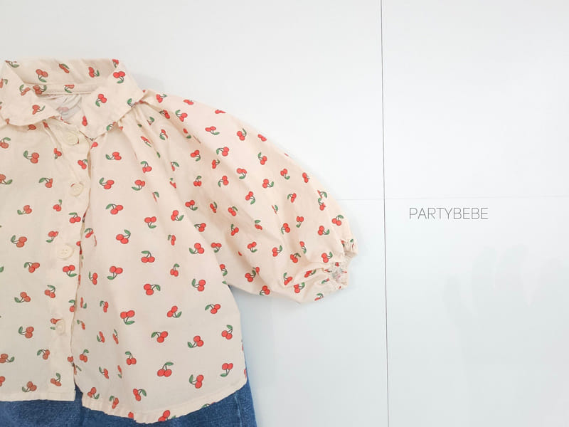 Party Kids - Korean Baby Fashion - #babyclothing - Cherry Blouse - 3