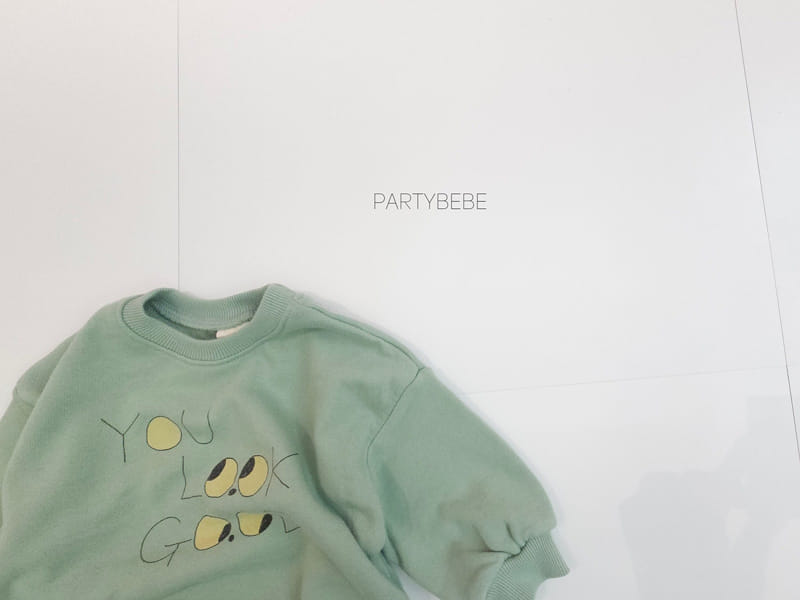 Party Kids - Korean Baby Fashion - #babyfashion - Eye Look Sweatshirt - 8