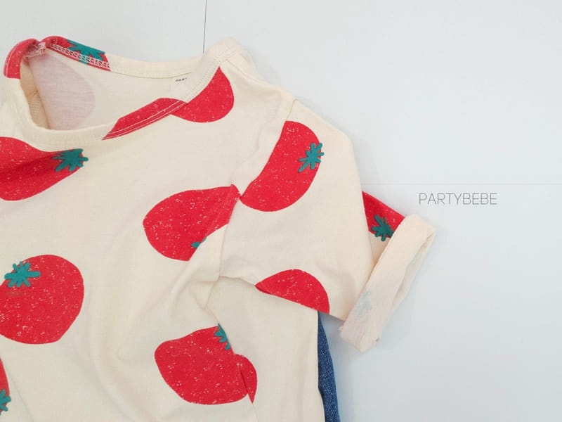 Party Kids - Korean Baby Fashion - #babyfashion - Tomato Tee - 6