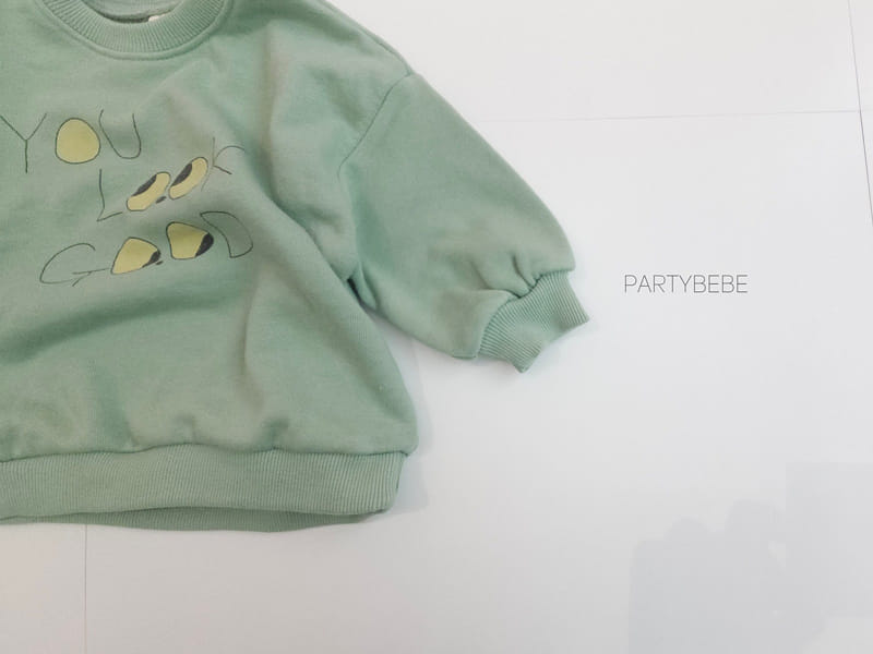 Party Kids - Korean Baby Fashion - #babyfever - Eye Look Sweatshirt - 9