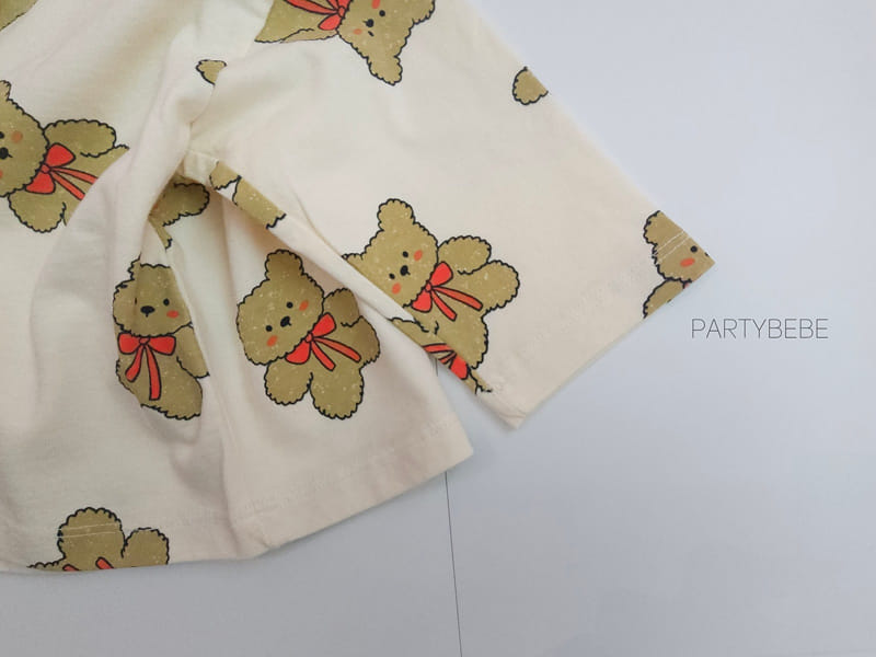 Party Kids - Korean Baby Fashion - #babyfever - Ribbon Bear Tee - 9