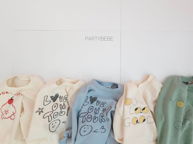 Party Kids - Korean Baby Fashion - #babyfever - Poodle Apple Sweatshirt - 2
