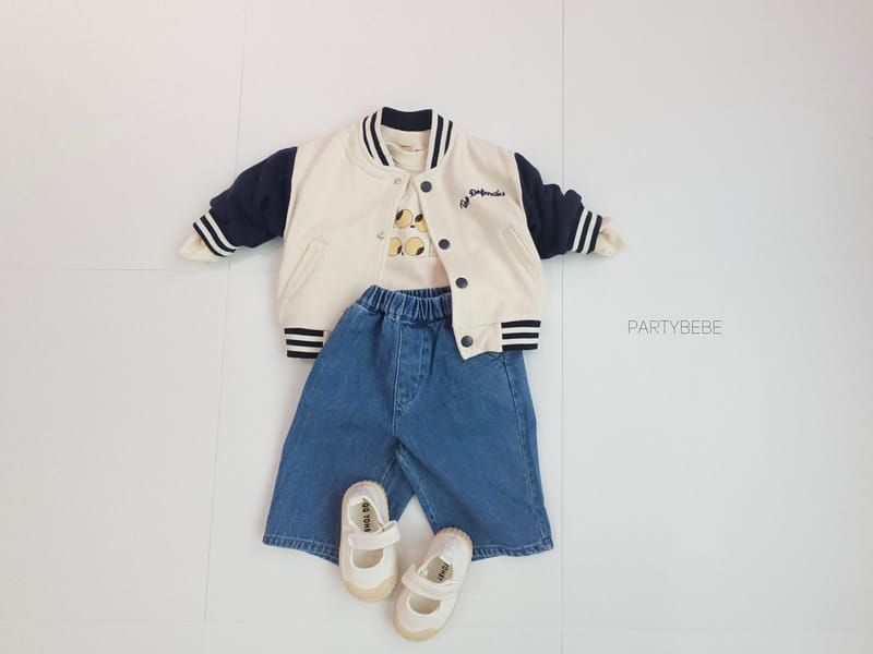 Party Kids - Korean Baby Fashion - #babygirlfashion - Baseball Jumper - 9