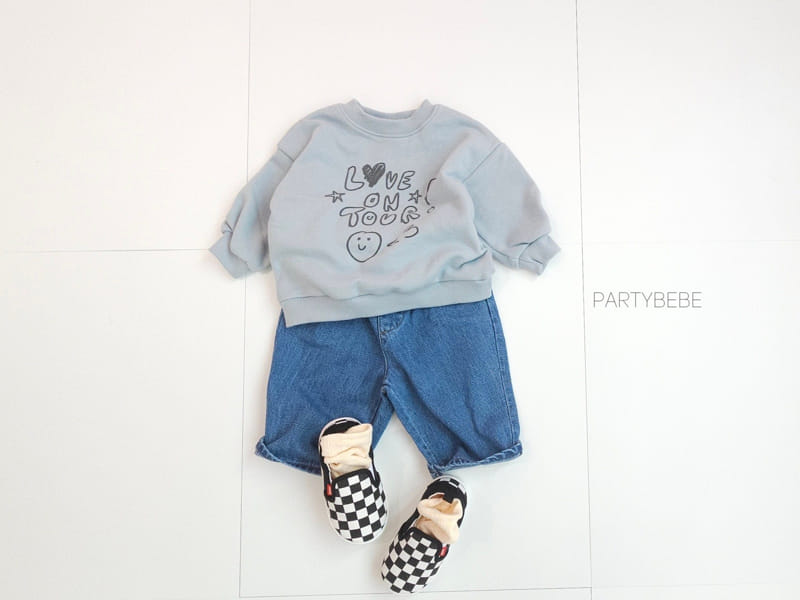 Party Kids - Korean Baby Fashion - #babylifestyle - Love Sweatshirt - 4