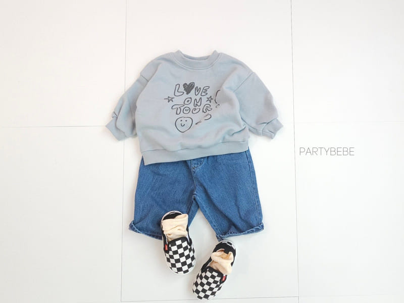 Party Kids - Korean Baby Fashion - #babylifestyle - Love Sweatshirt - 4