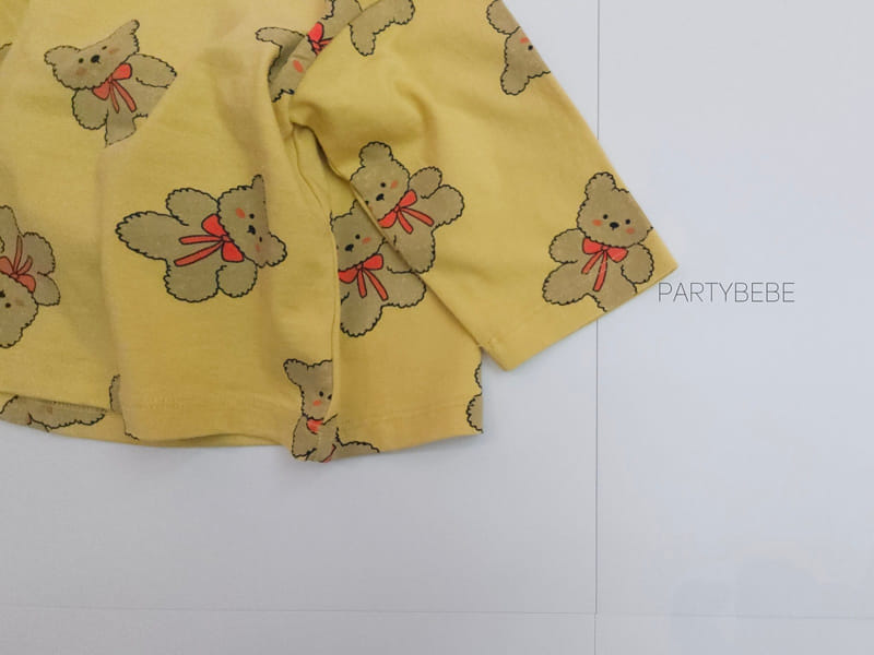 Party Kids - Korean Baby Fashion - #babyoninstagram - Ribbon Bear Tee - 12