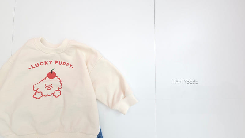 Party Kids - Korean Baby Fashion - #babyoninstagram - Poodle Apple Sweatshirt - 5