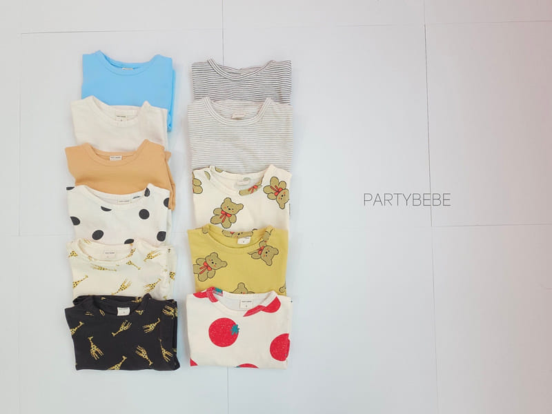 Party Kids - Korean Baby Fashion - #babyootd - Dot Tee - 3
