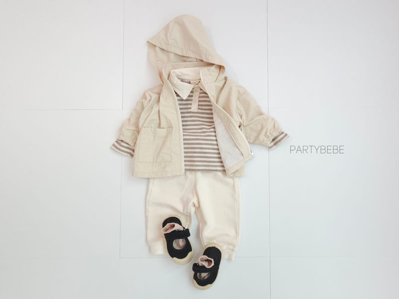 Party Kids - Korean Baby Fashion - #babyootd - Calong Hood Jumper - 2