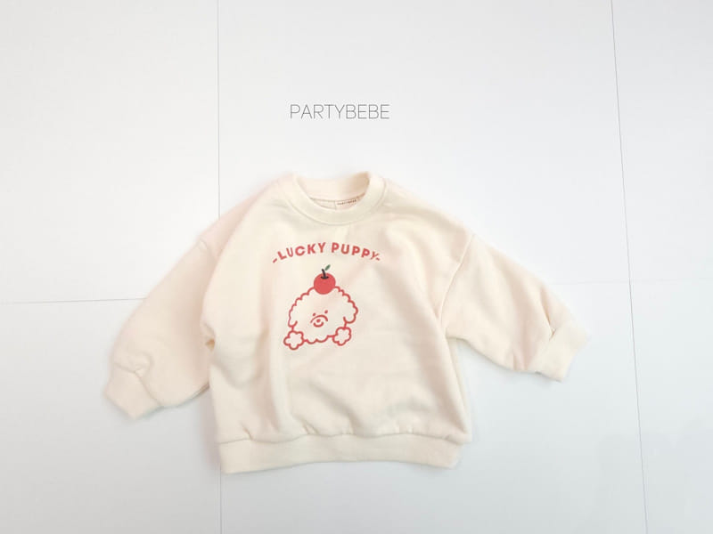 Party Kids - Korean Baby Fashion - #babyootd - Poodle Apple Sweatshirt - 6