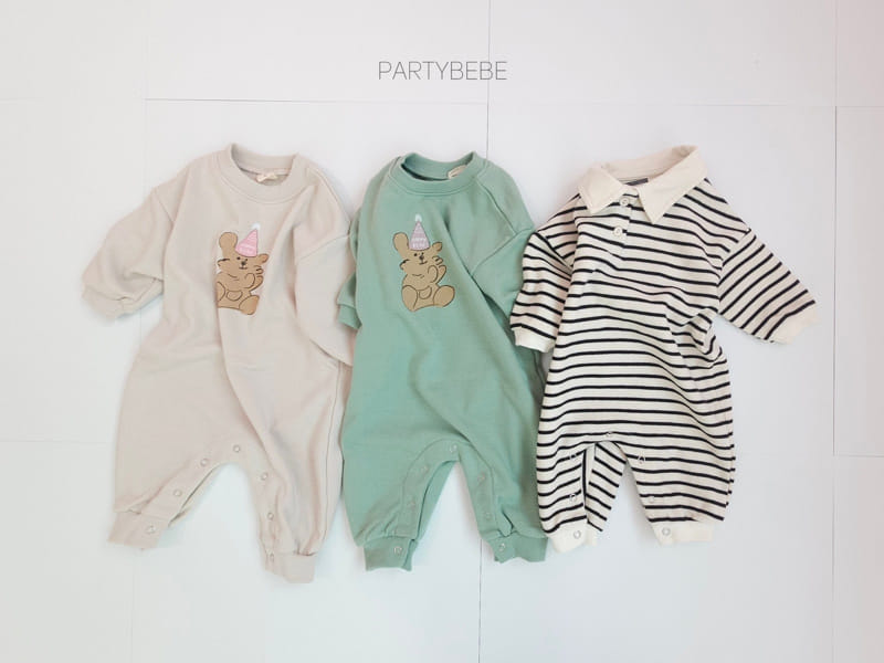 Party Kids - Korean Baby Fashion - #babyoutfit - Little Bear Suit
