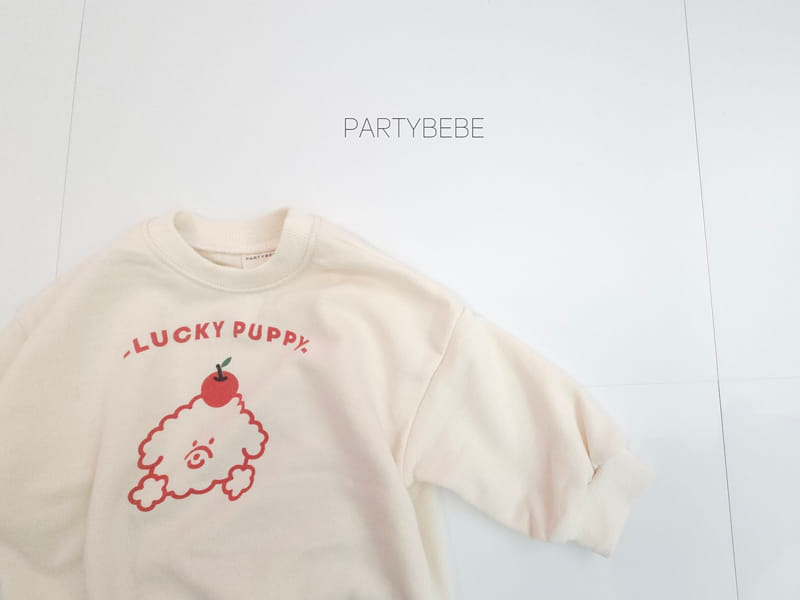 Party Kids - Korean Baby Fashion - #babyoutfit - Poodle Apple Sweatshirt - 7