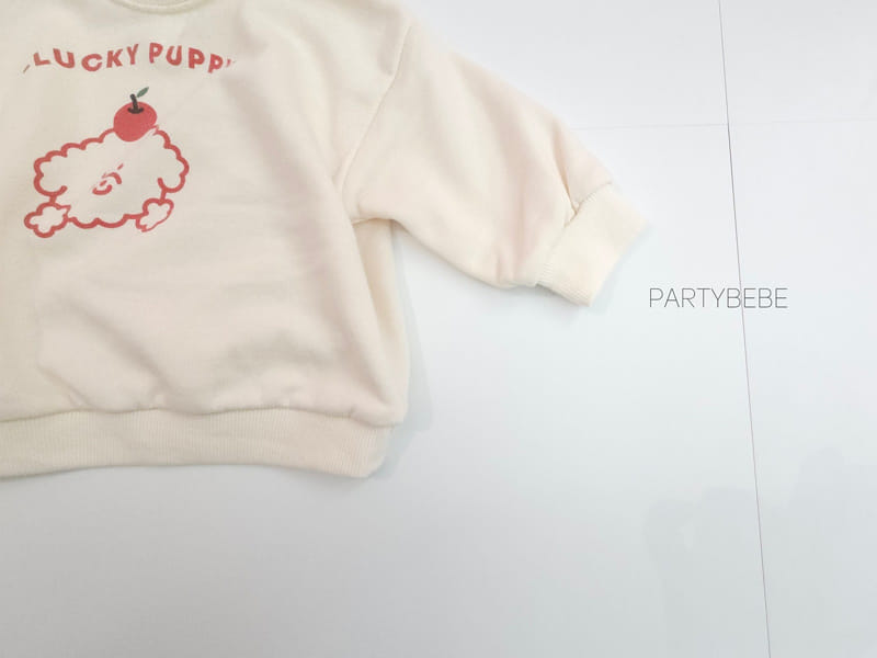 Party Kids - Korean Baby Fashion - #babyoutfit - Poodle Apple Sweatshirt - 8