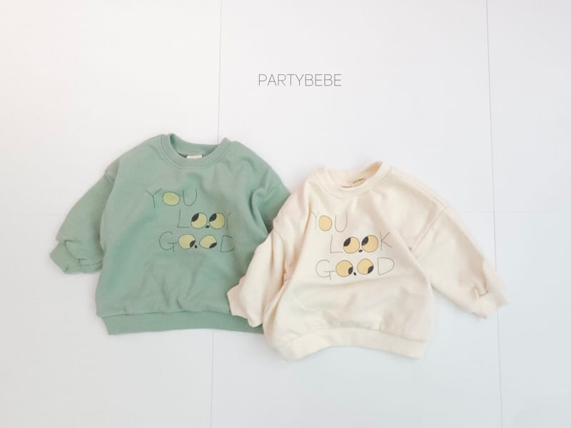 Party Kids - Korean Baby Fashion - #babywear - Eye Look Sweatshirt