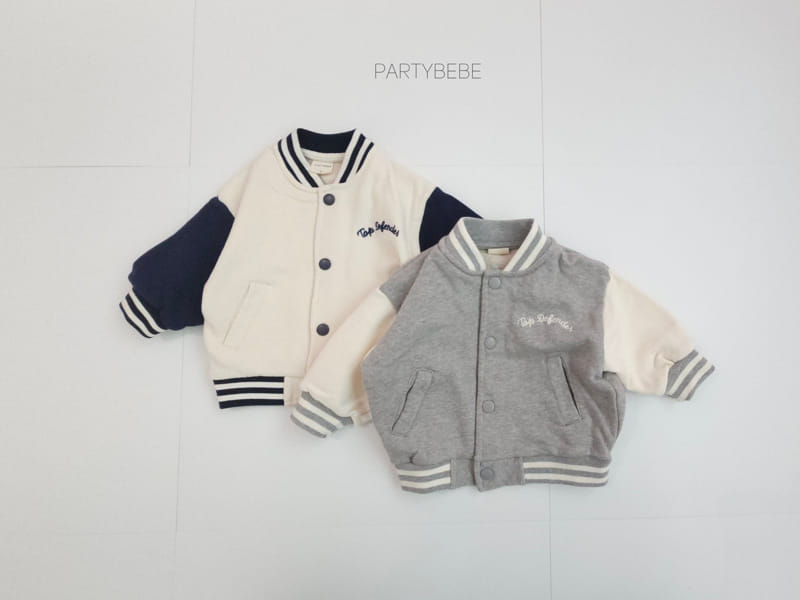 Party Kids - Korean Baby Fashion - #onlinebabyboutique - Baseball Jumper