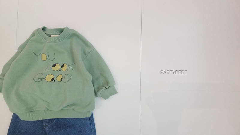Party Kids - Korean Baby Fashion - #onlinebabyshop - Eye Look Sweatshirt - 3