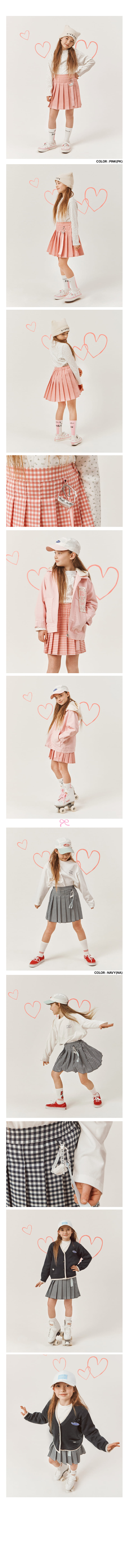 Peach-Cream - Korean Children Fashion - #Kfashion4kids - Check Tennis Skirt - 2