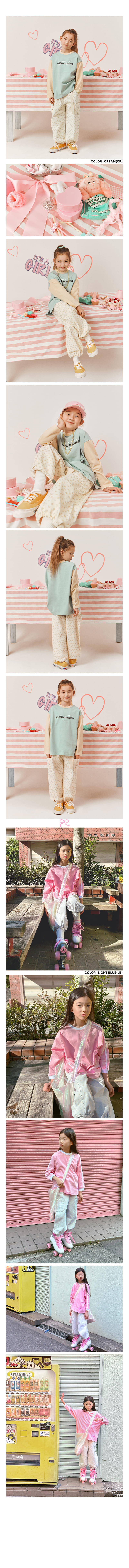 Peach-Cream - Korean Children Fashion - #kidsshorts - Floral Cargo Pants - 2