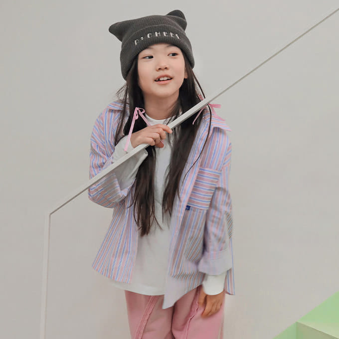 Peach-Cream - Korean Children Fashion - #kidsshorts - Spring ST Shirt