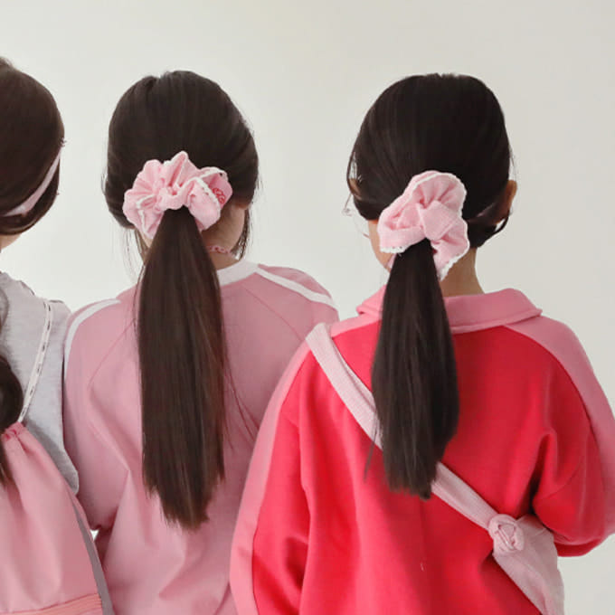 Peach-Cream - Korean Children Fashion - #todddlerfashion - Candy Scrunchy