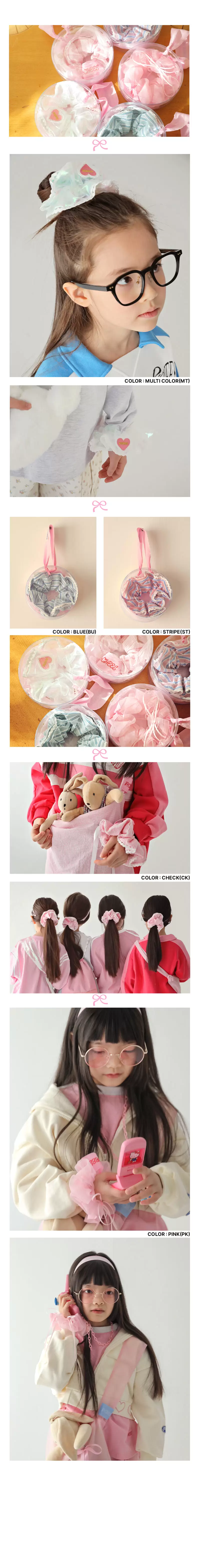 Peach-Cream - Korean Children Fashion - #toddlerclothing - Candy Scrunchy  - 2