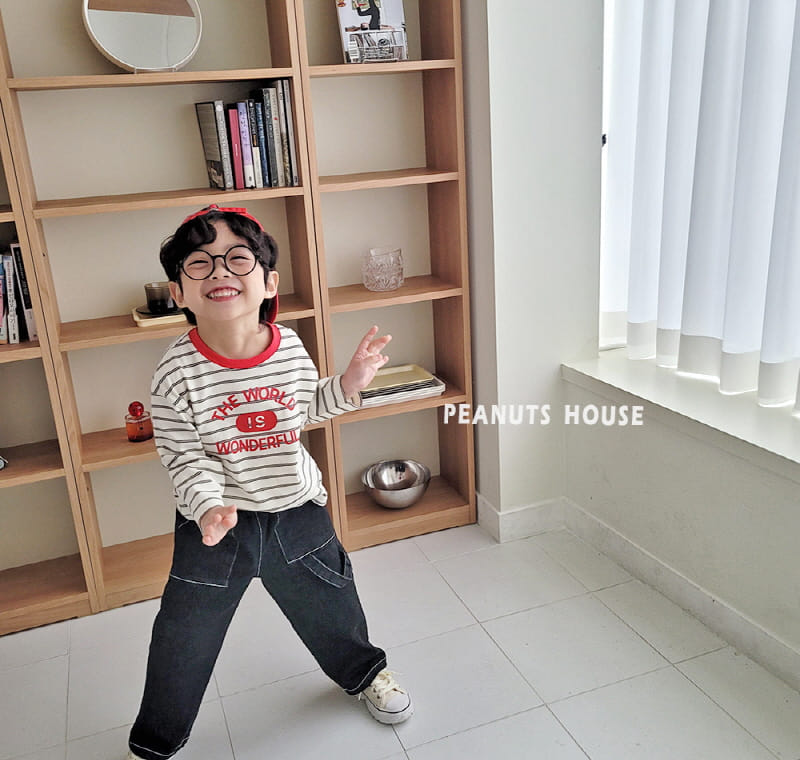 Peanuts - Korean Children Fashion - #Kfashion4kids - Black Jeans - 3
