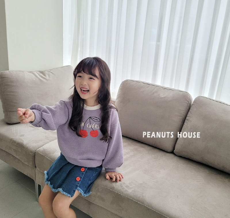 Peanuts - Korean Children Fashion - #childofig - Cherry Knit Tee - 10