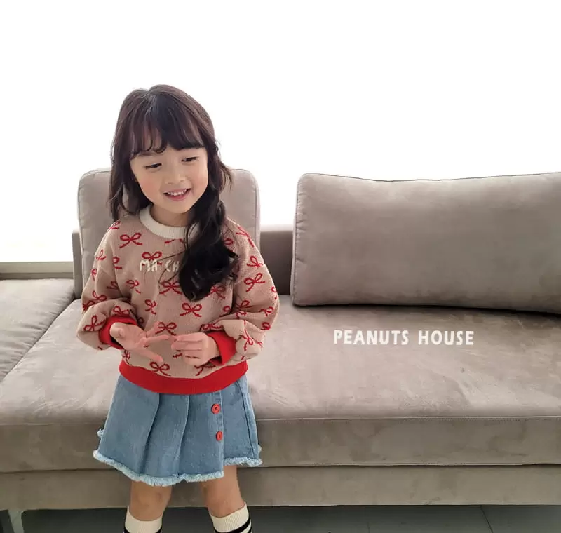 Peanuts - Korean Children Fashion - #prettylittlegirls - Ribbon Knit Tee - 4