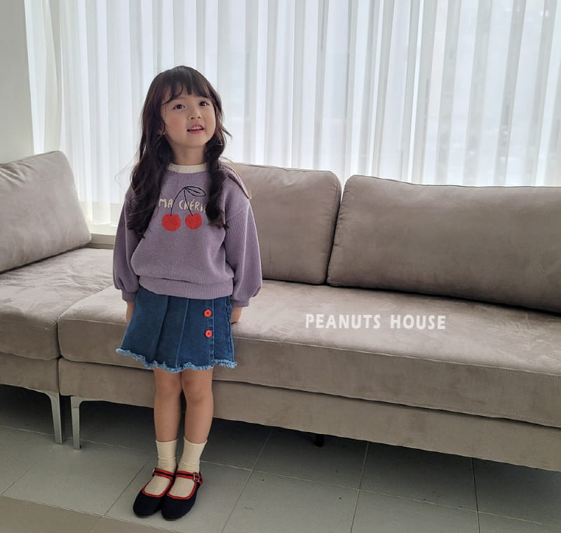 Peanuts - Korean Children Fashion - #childrensboutique - Cherry Knit Tee - 11