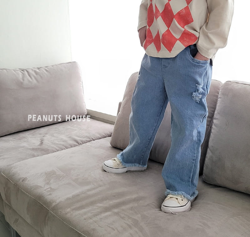 Peanuts - Korean Children Fashion - #designkidswear - Vintage Denim Pants