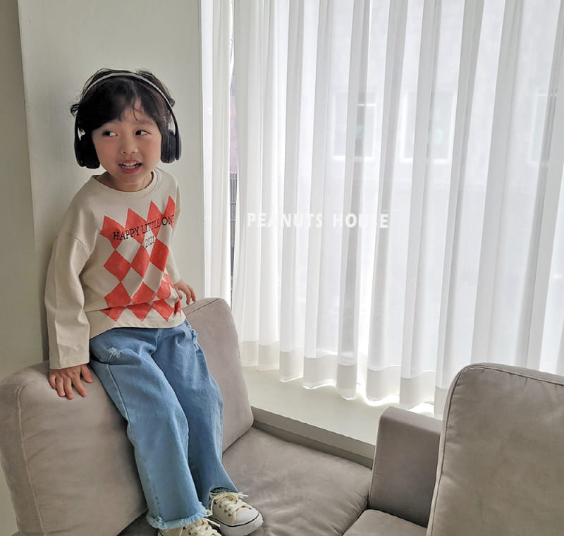 Peanuts - Korean Children Fashion - #discoveringself - Vintage Denim Pants - 2