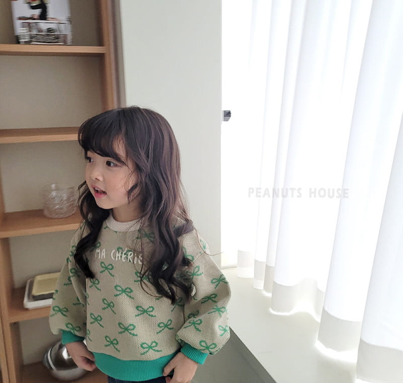 Peanuts - Korean Children Fashion - #kidsshorts - Ribbon Knit Tee - 10