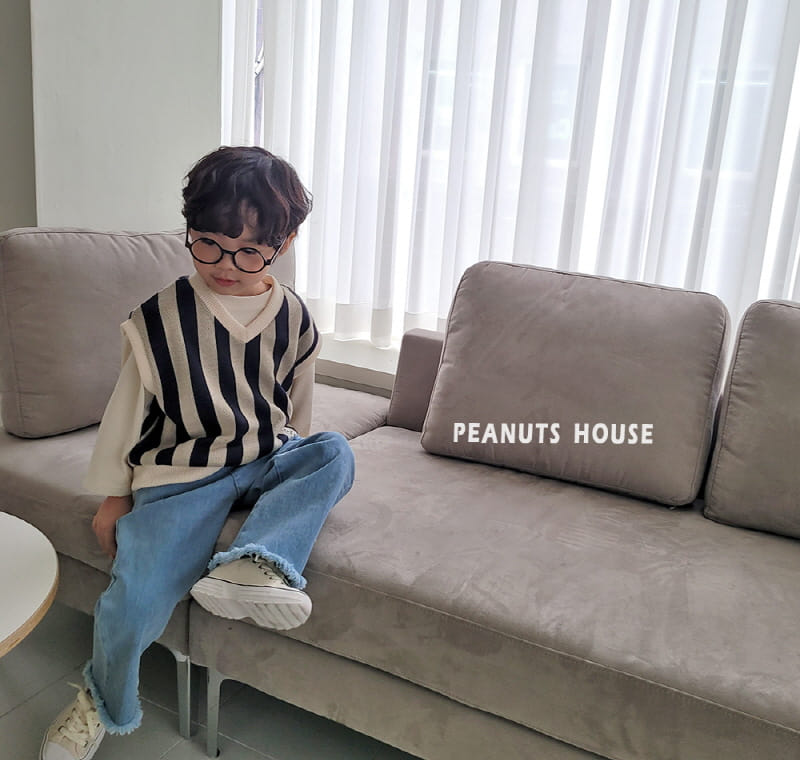 Peanuts - Korean Children Fashion - #kidsstore - Vintage Denim Pants - 5