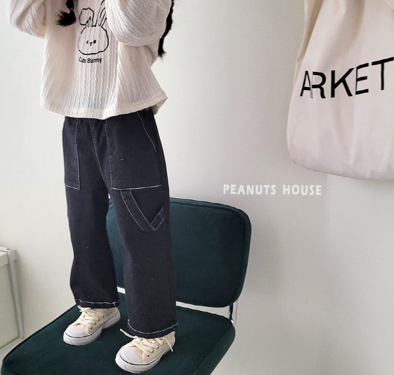 Peanuts - Korean Children Fashion - #kidsstore - Black Jeans