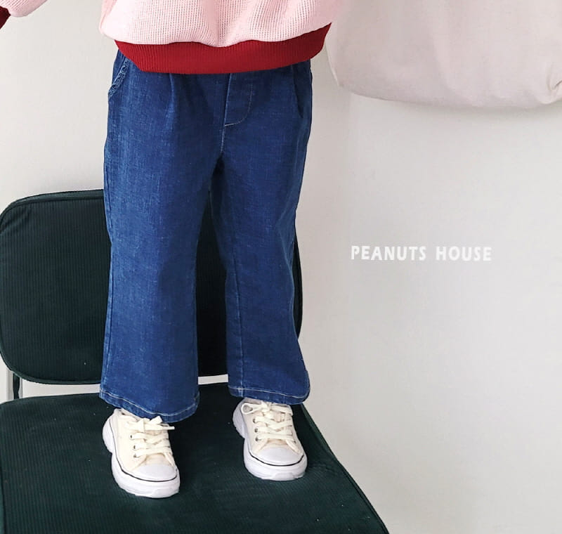 Peanuts - Korean Children Fashion - #kidzfashiontrend - Denim Wrinkle Wide Pants - 7