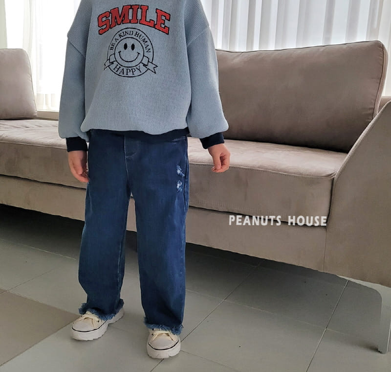Peanuts - Korean Children Fashion - #littlefashionista - Vintage Denim Pants - 8