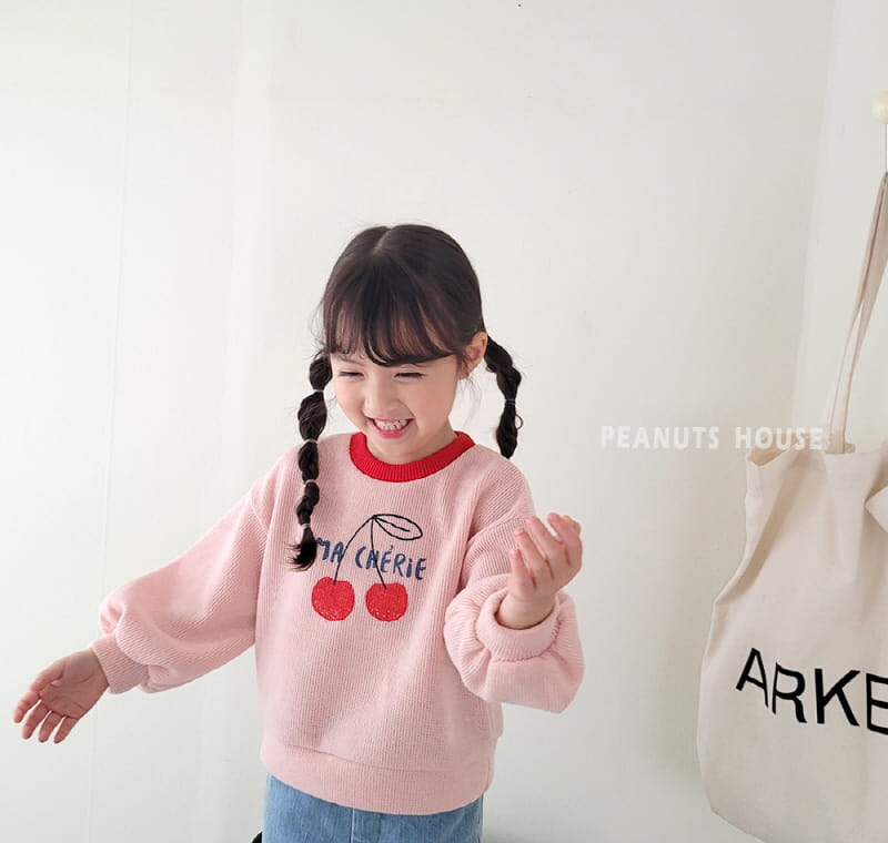 Peanuts - Korean Children Fashion - #magicofchildhood - Cherry Knit Tee - 6