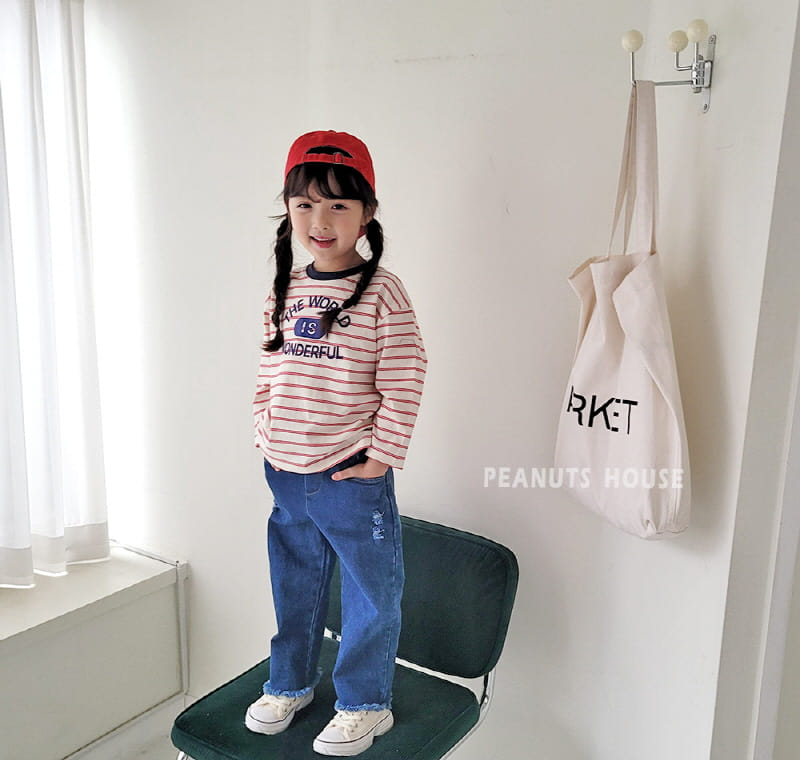 Peanuts - Korean Children Fashion - #littlefashionista - World Tee - 4