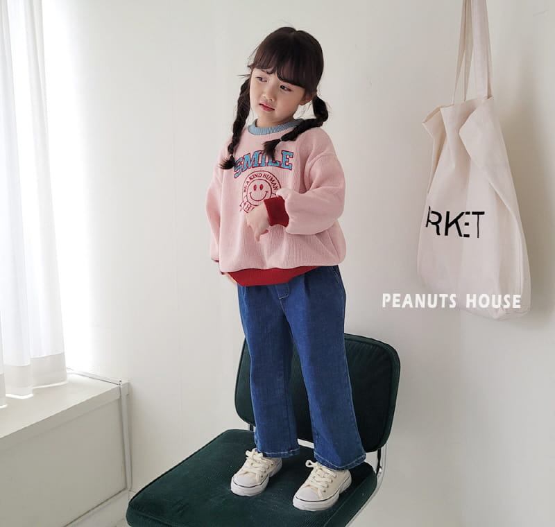 Peanuts - Korean Children Fashion - #magicofchildhood - Denim Wrinkle Wide Pants - 10