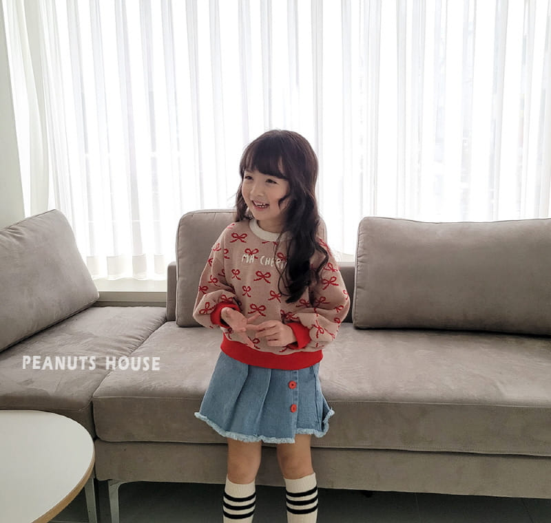 Peanuts - Korean Children Fashion - #prettylittlegirls - Ribbon Knit Tee - 3