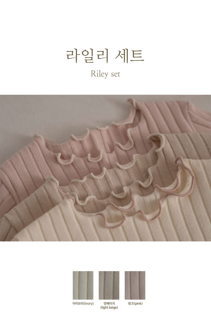 Peekaboo - Korean Baby Fashion - #babyoutfit - Riley Top Bottom Set