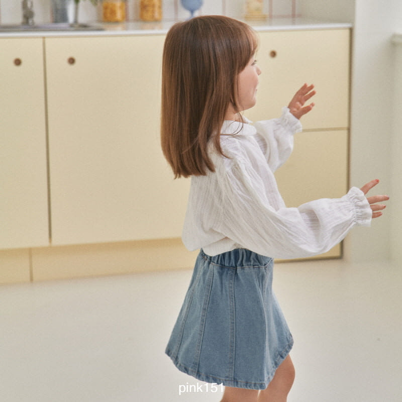 Pink151 - Korean Children Fashion - #childrensboutique - Slit Denim Skirt - 8