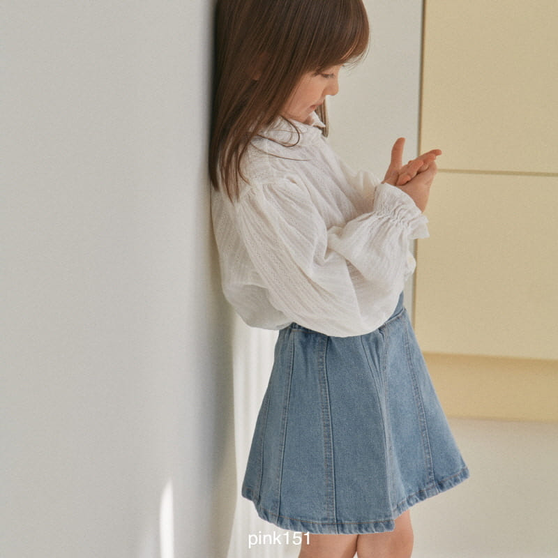 Pink151 - Korean Children Fashion - #designkidswear - Slit Denim Skirt - 9