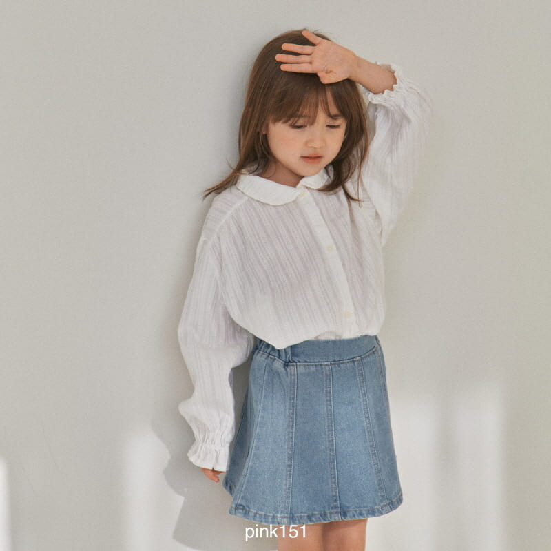 Pink151 - Korean Children Fashion - #discoveringself - Slit Denim Skirt - 10
