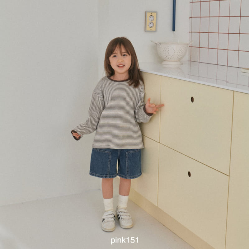 Pink151 - Korean Children Fashion - #kidsshorts - Square Jeans - 3
