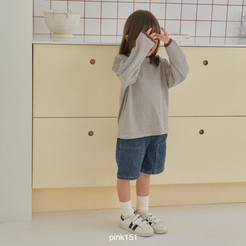 Pink151 - Korean Children Fashion - #kidsshorts - Square Jeans - 4